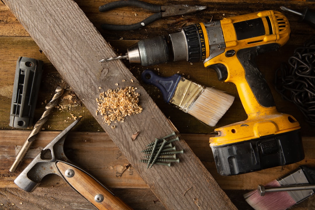 Woodworking Tools on Workbench a couple of tools that are sitting on a table
