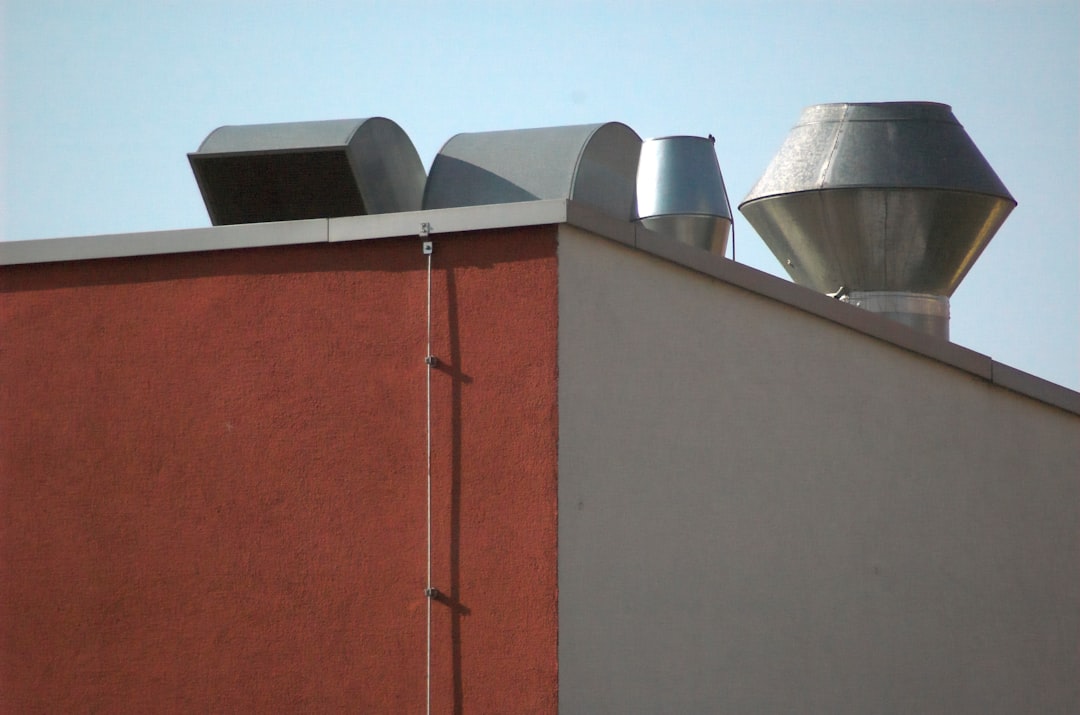 red and white concrete building