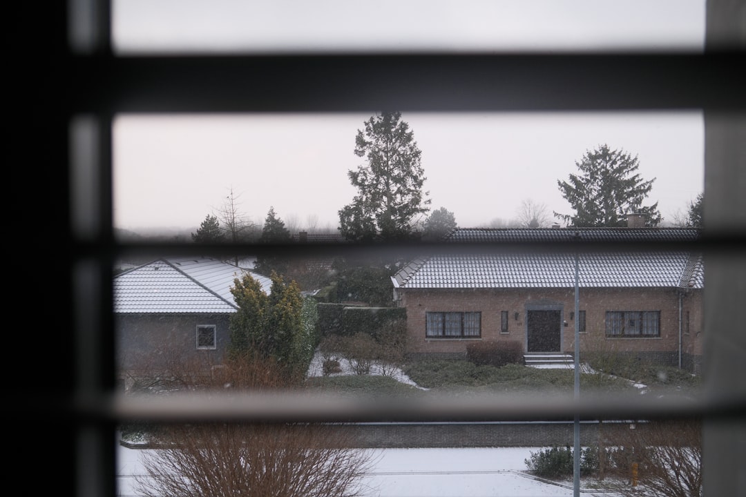779920b904994e7caeb34b24f1b706d5 Houses with snow covered roofs on a cloudy day